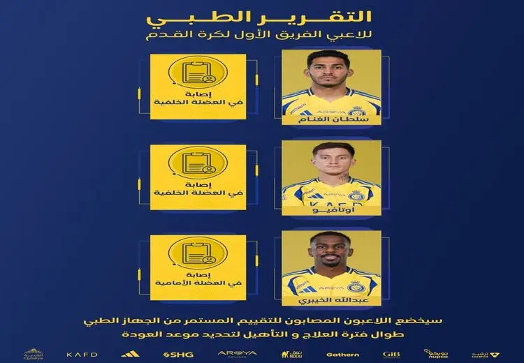 غیبت ۳ ستاره النصر مقابل پرسپولیس قطعی شد