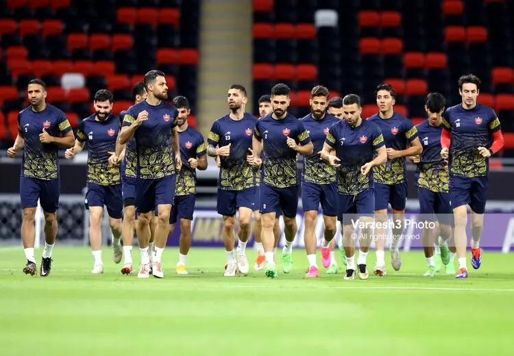 تصاویری از آخرین تمرین پرسپولیس پیش از دیدار با الریان 