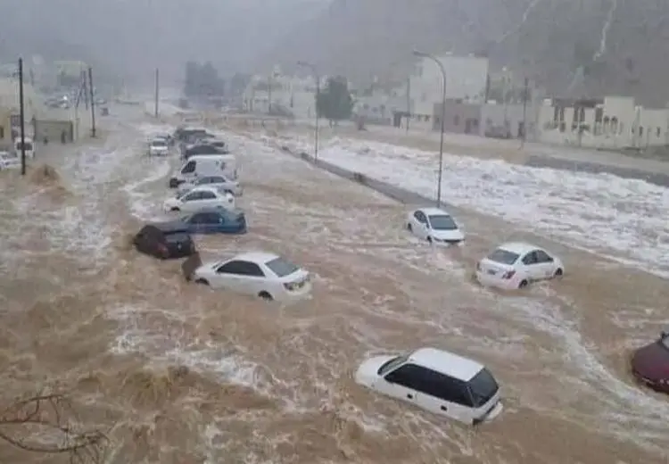 بارش شدید و سیل در عمان