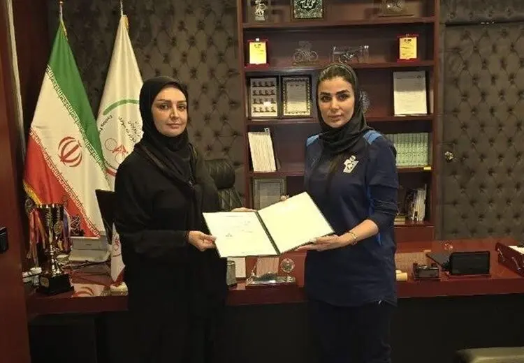 همسر رسول خطیبی در دوچرخه‌ سواری پست گرفت