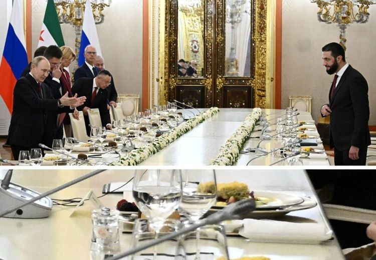 میز صبحانه پوتین برای جولانی