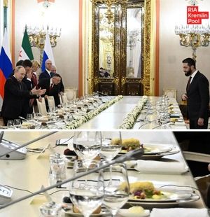 میز صبحانه پوتین برای جولانی