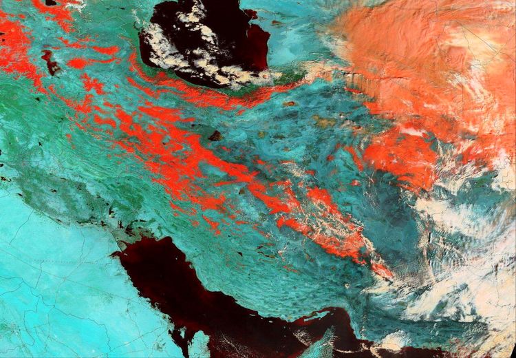عکس جذاب ناسا از پوشش برف ایران