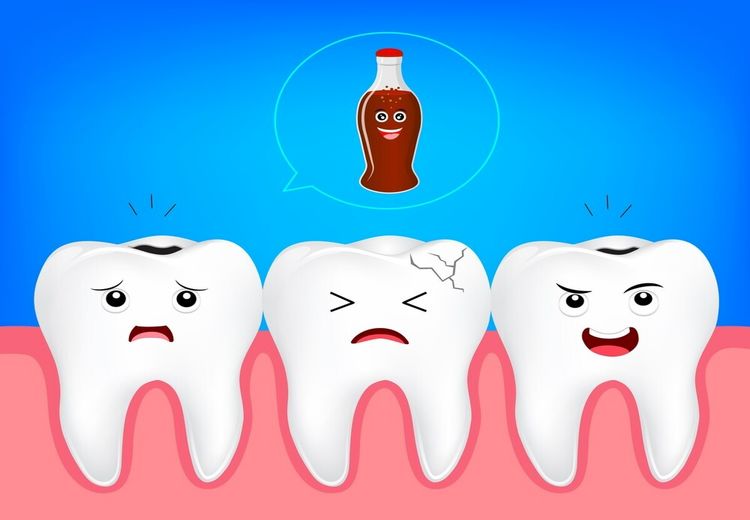 نوشابه چه بلایی سر دندان می‌آورد؟