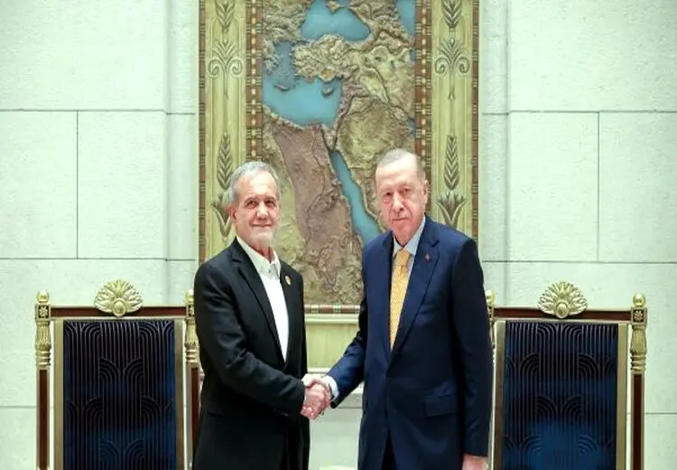اولین عکس از پزشکیان و اردوغان در نشست مشترک در مصر