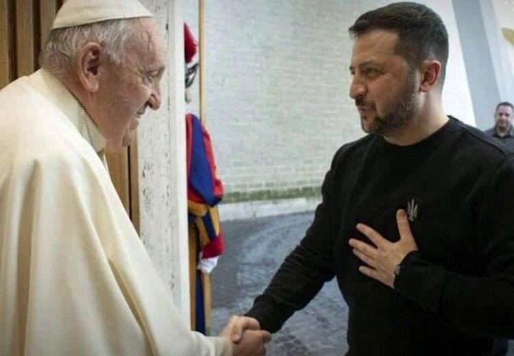 زلنسکی با پاپ دیدار کرد