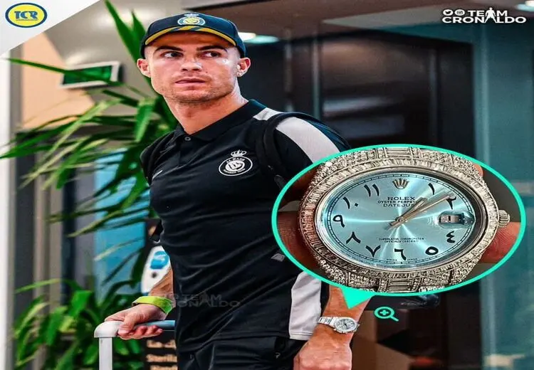 سوژه شدن اعداد ساعت رولکس رونالدو