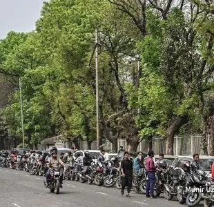 صف‌های کیلومتری بنزین در برخی کشورهای آسیایی