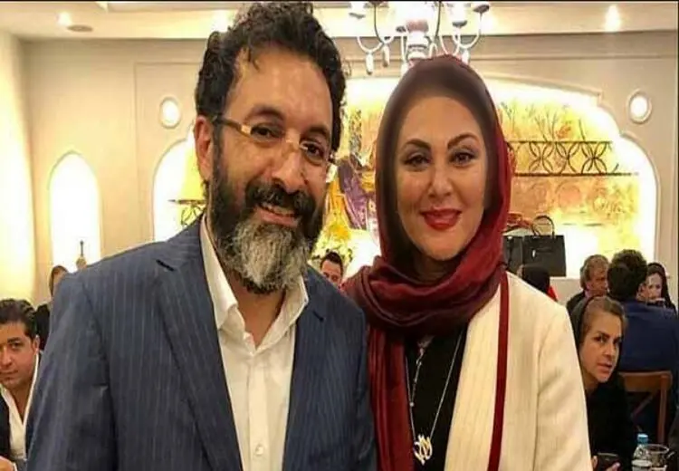 لاله اسکندری در کنار همسرش