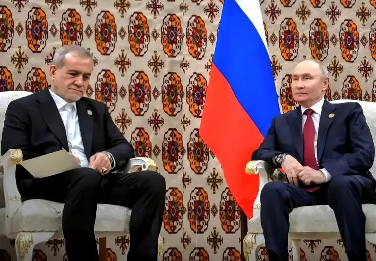 جنجال سوتی جدید پزشکیان آنهم پیش پوتین! + فیلم