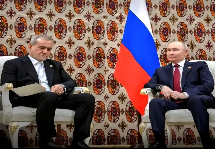 جنجال سوتی جدید پزشکیان آنهم پیش پوتین! + فیلم