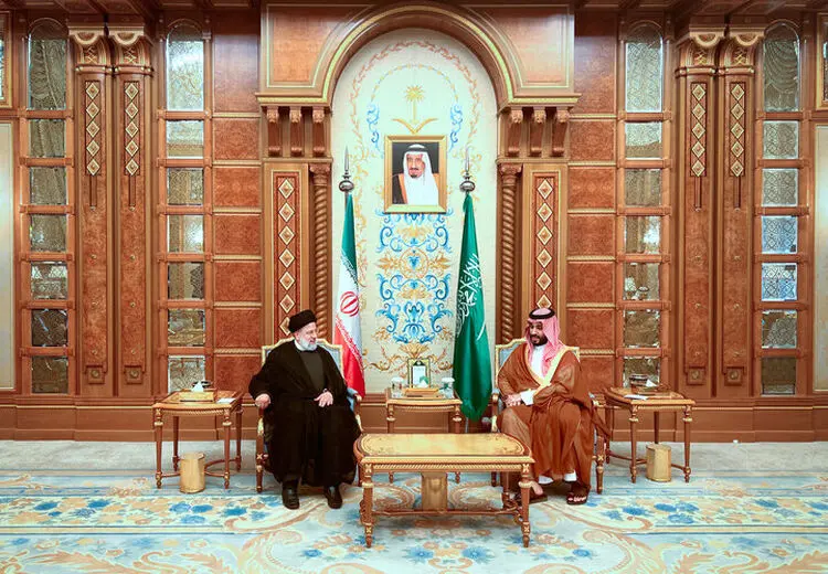 دیدار  بن سلمان با رئیسی  