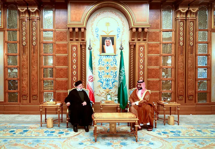 دیدار  بن سلمان با رئیسی  