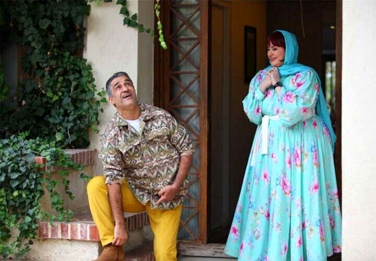 قابی متفاوت از نعیمه نظام‌دوست و پژمان جمشیدی در یک مراسم