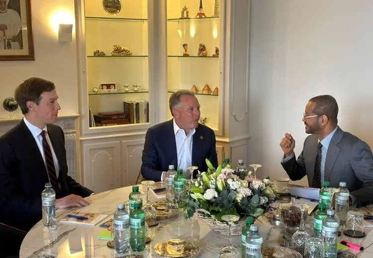 تصویری از کوشنر و داماد ترامپ در مذاکرات ژنو