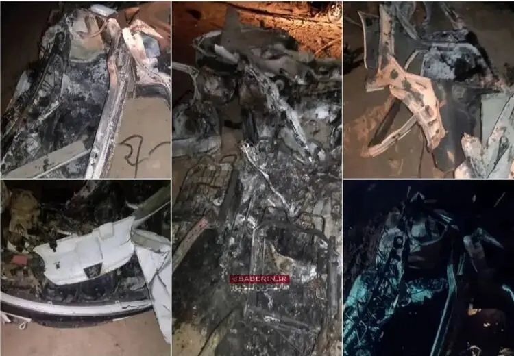 حمله پهپادی سپاه به خودروی فرماندهان گروهک جیش‌العدل + عکس