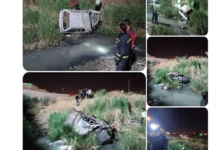 معجزه زنده‌ماندن 2 راننده پراید و پژو پس از سقوط به دره + عکس