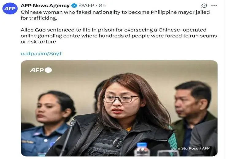 حبس ابد برای زن چینی که در فیلیپین شهردار شد