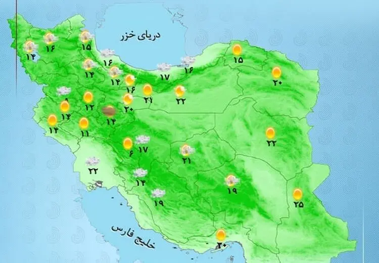  سامانه بارشی فردا وارد ایران می‌شود