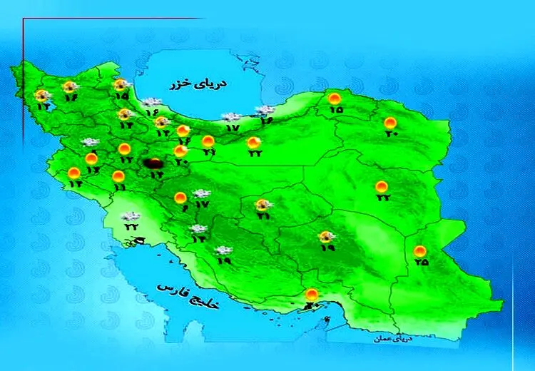  سامانه بارشی فردا وارد ایران می‌شود