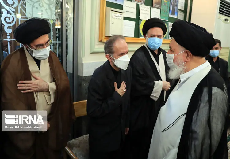 مراسم ترحیم برادر همسر رهبر انقلاب