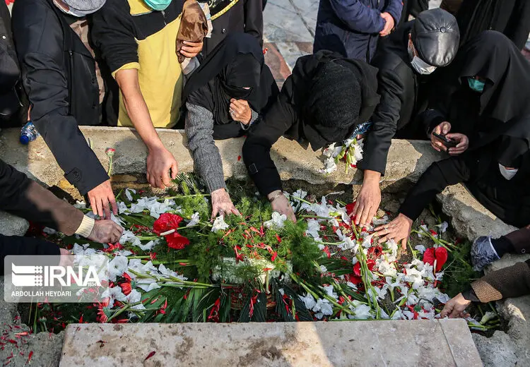 خاکسپاری پیکر شهید فخری زاده