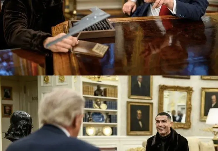 ترامپ به رونالدو نحوه بمباران تاسیسات اتمی ایران با B2 را توضیخ داد! / عکس 