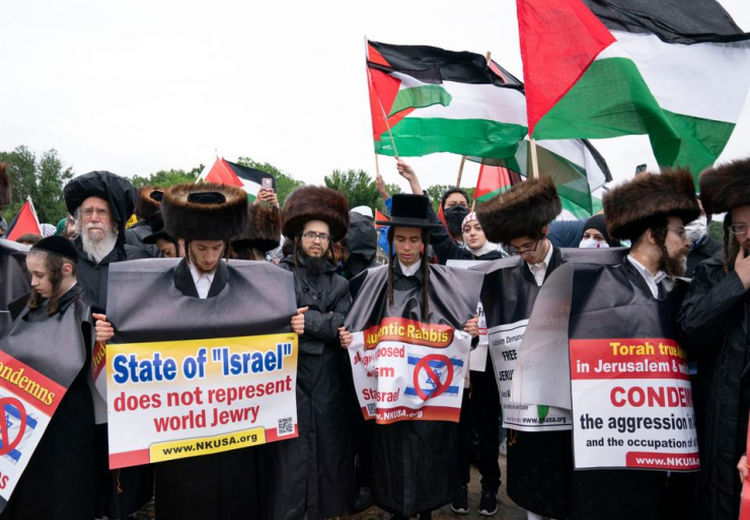راهپیمایی حامیان فلسطین در پایتخت آمریکا