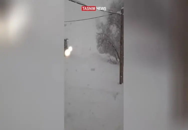  بارش برف کردستان را سفیدپوش کرد
