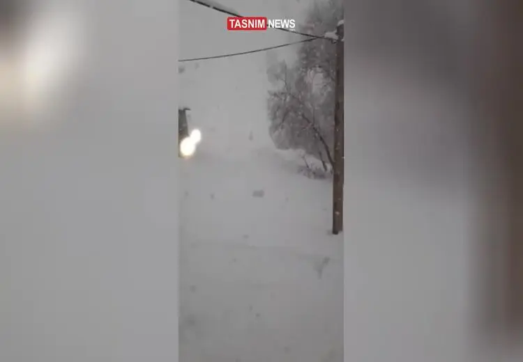  بارش برف کردستان را سفیدپوش کرد