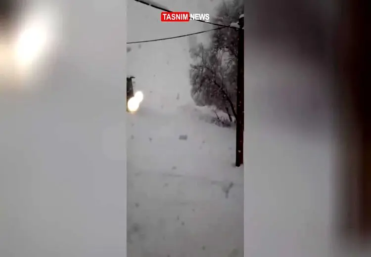  بارش برف کردستان را سفیدپوش کرد