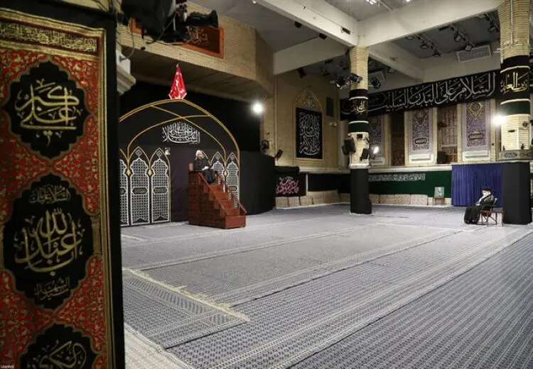 برگزاری مراسم شب تاسوعای حسینی با حضور رهبر انقلاب
