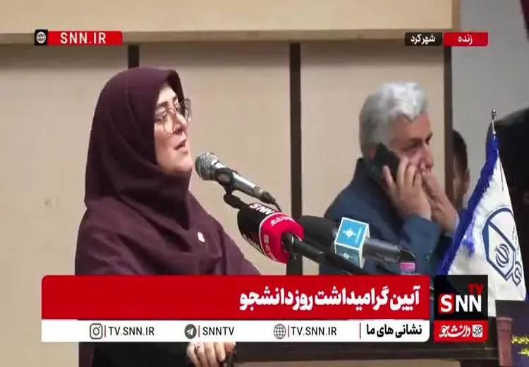 قهر سخنگوی دولت در مراسم روز دانشجو !