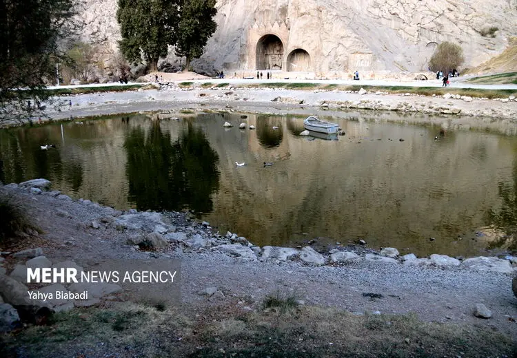شوک خشک شدن دریاچه تاریخی طاق بستان