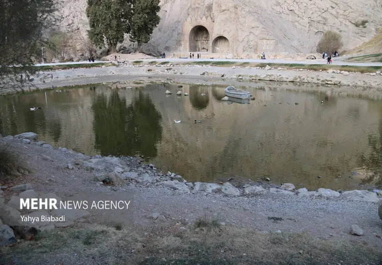 شوک خشک شدن دریاچه تاریخی طاق بستان