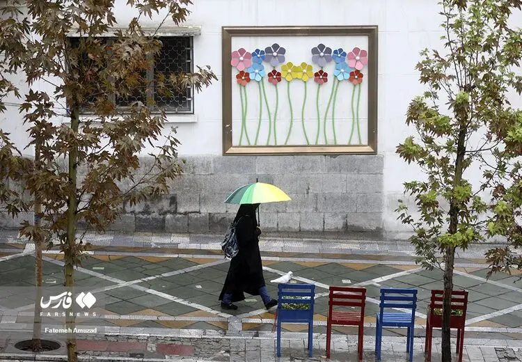 باران پاییزی تهران