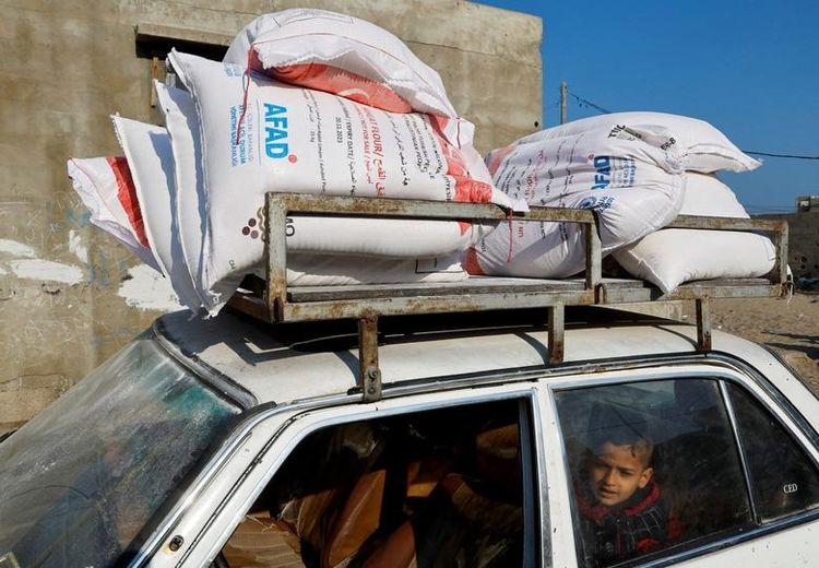 توزیع مواد غذایی در غزه