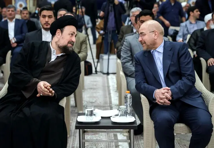 استقبال سید حسن خمینی از قالیباف