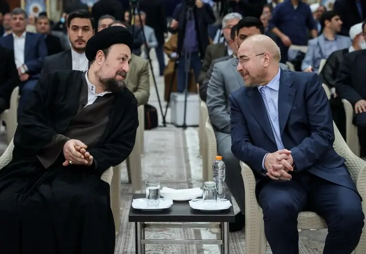 استقبال سید حسن خمینی از قالیباف