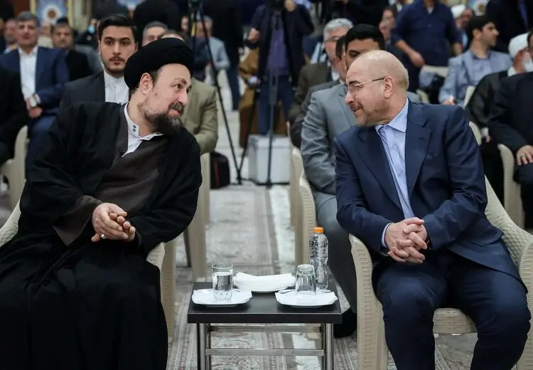 استقبال سید حسن خمینی از قالیباف