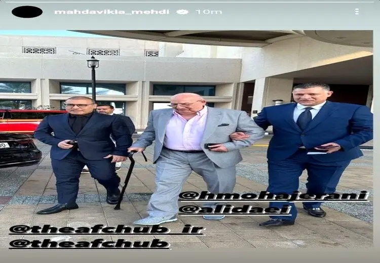 حضور علی دایی، مهدوی‌کیا و حشمت مهاجرانی در حاشیه مراسم افتتاحیه جام ملت‌ها

