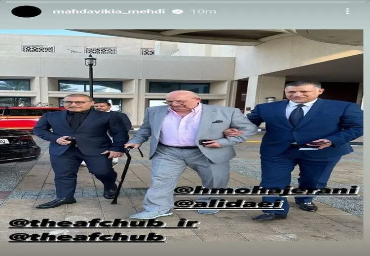 حضور علی دایی، مهدوی‌کیا و حشمت مهاجرانی در حاشیه مراسم افتتاحیه جام ملت‌ها

