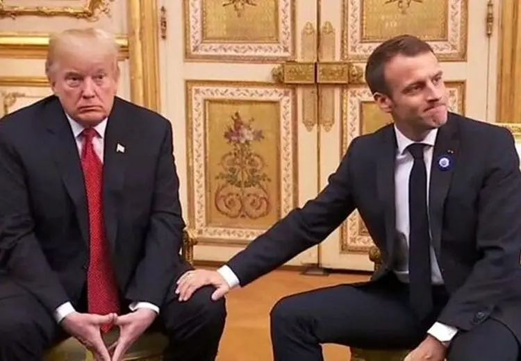 جنجال انتشار پیام‌های خصوصی مکرون به ترامپ 