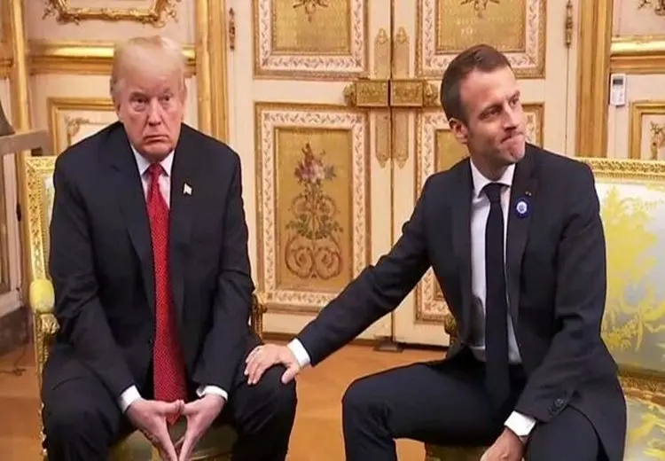 جنجال انتشار پیام‌های خصوصی مکرون به ترامپ 