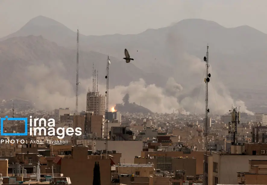 تصاویر حملات هوایی اسراییل به تهران