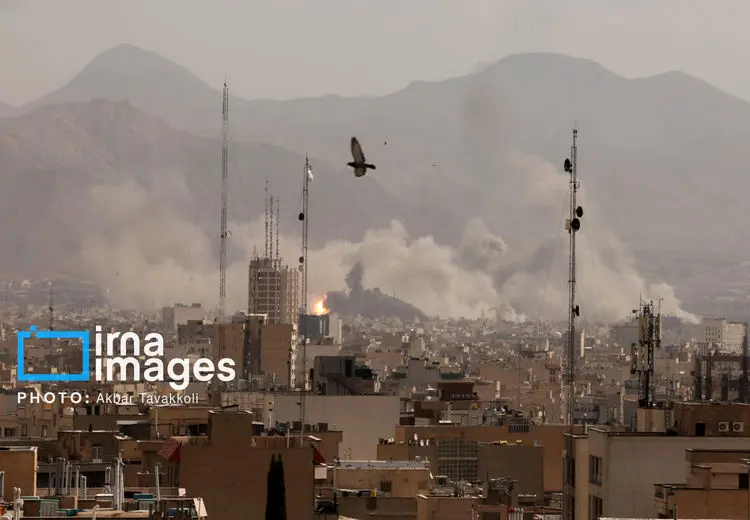 تصاویر حملات هوایی اسراییل به تهران