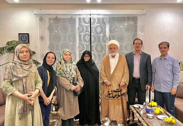 دیدلر مهدی کروبی با فرزندان میرحسین موسوی و زهرا رهنورد