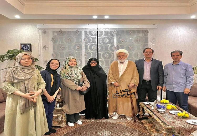 دیدلر مهدی کروبی با فرزندان میرحسین موسوی و زهرا رهنورد