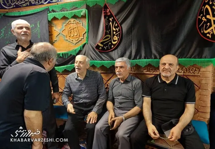 بزرگان استقلال و پرسپولیس در مراسم عزاداری عاشورا