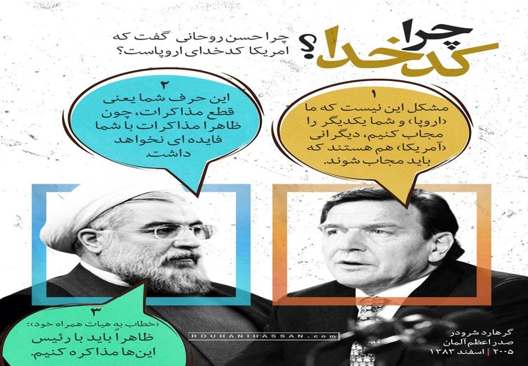 چرا روحانی گفت که آمریکا کدخدای اروپاست؟